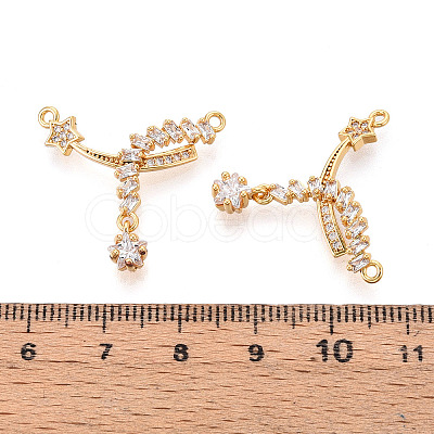Brass Micro Pave Cubic Zirconia Pendants KK-N263-31G-1