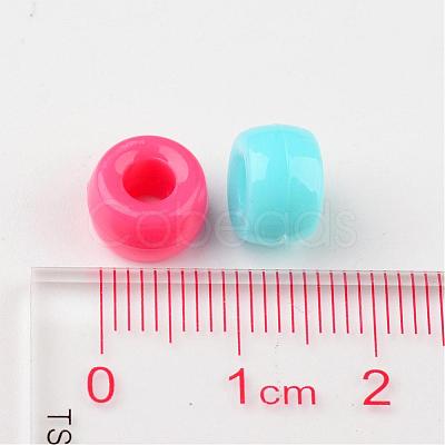 Opaque Acrylic Beads X-PL338-1