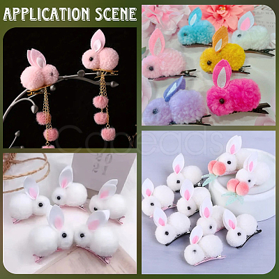 28Pcs 7 Colors Wool Felt Ball AJEW-SC0031-37B-1