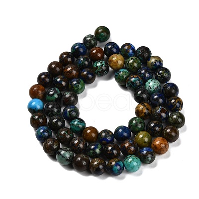 Natural Azurite Beads Strands G-P568-A02-01-1