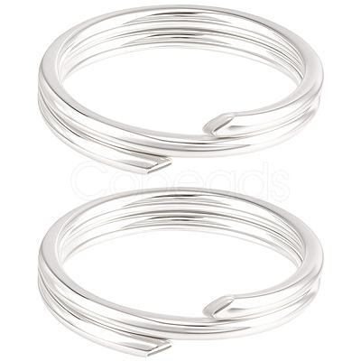 5Pcs 925 Sterling Silver Split Jump Rings STER-BBC0009-45C-1
