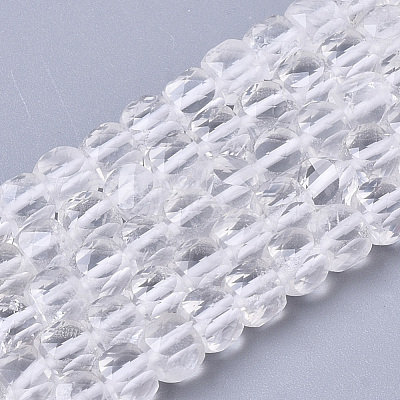 Natural Quartz Crystal Beads Strands G-R460-037-1