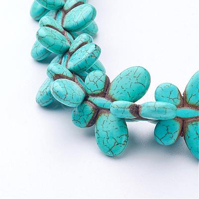 Synthetic Howlite Beads Strands G-E020-15-1