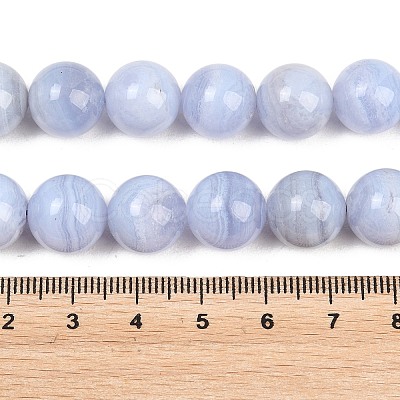 Natural Blue Lace Agate Beads Strands G-D106-A01-12mm-1