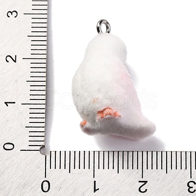 Flocky Resin Pendants RESI-Q011-03D-1
