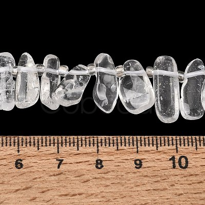Natural Quartz Crystal Rock Crystal Beads Strands GG-CBADF20-A11-1