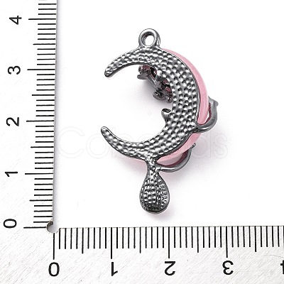 Gothic Alloy Resin Pendants PALLOY-V002-04B-02-1