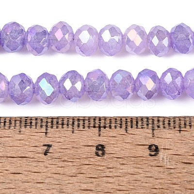 Electroplate Crackle Imitation Jade Glass Beads Strands LS-EGLA-Q131-02B-05-1