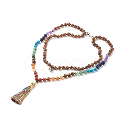 Buddhist Necklace NJEW-JN03847-1