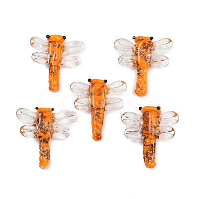Transparent Lampwork Beads FOIL-I017-01A-1