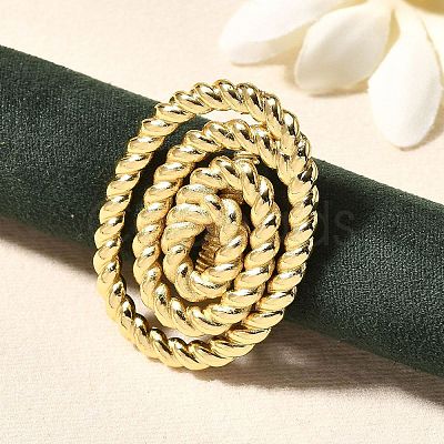 Brass Cuff Rings for Women RJEW-Q008-03G-1