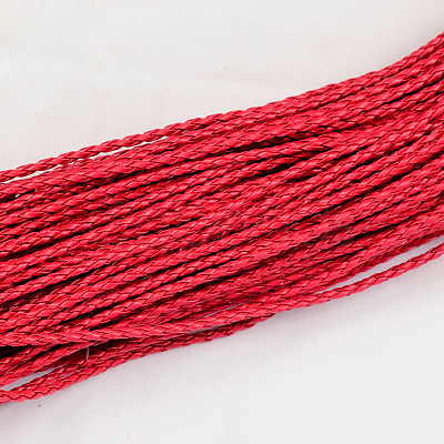 Braided Imitation Leather Cords LC-S005-001-1