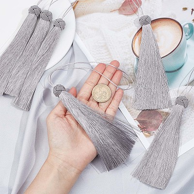 Polyester Tassel Pendant Decorations AJEW-WH0312-94-1