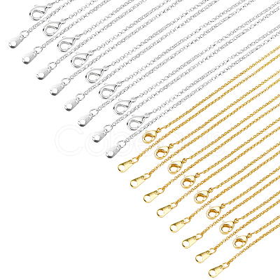 Brass Chain Necklace Making NJEW-FH0001-02-1