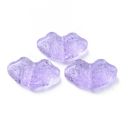 Transparent Handmade Bumpy Lampwork Beads LAMP-T017-11E-1