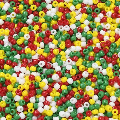 4 Colors 11/0 Christmas TOHO Round Seed Beads SEED-X0058-28-1