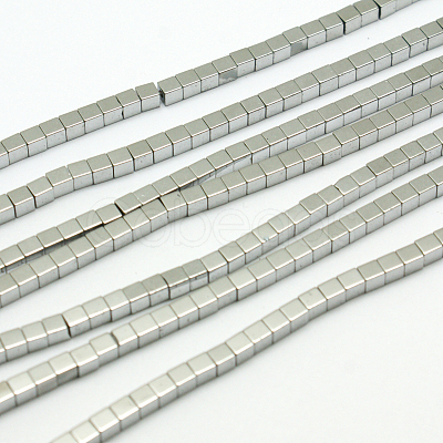 Non-magnetic Synthetic Hematite Beads Strands X-G-E098-2mm-5-1