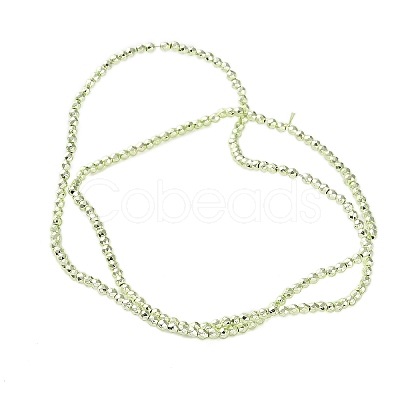 Electroplated Synthetic Non-magnetic Hematite Beads Strands G-C248-D01-2mm-01-1