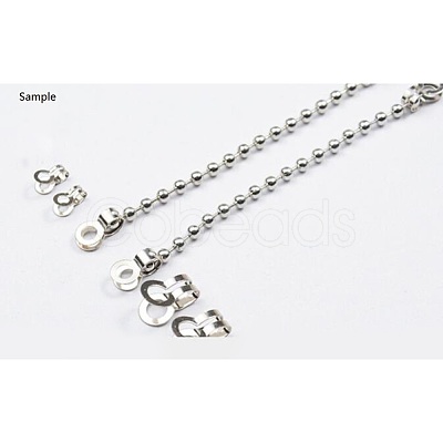 Tarnish Resistant 304 Stainless Steel Ball Chain Connectors STAS-R089-07-1
