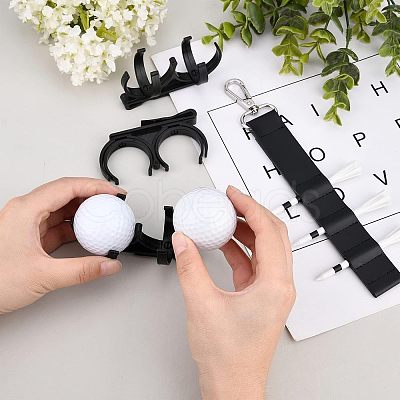 4Pcs 2 Style PU Leather Golf Tee Holder AJEW-FH0002-05-1