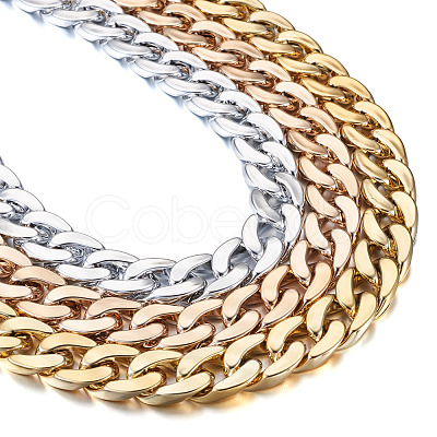Handmade Plastic Curb Chains AJEW-FW0001-01-1