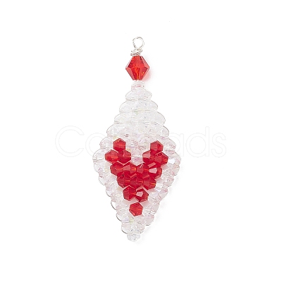 Glass Pendants PALLOY-MZ01046-1