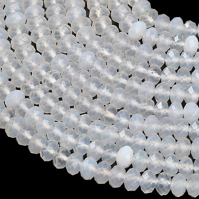 Natural White Agate Beads Strands G-C280-A11-01-1