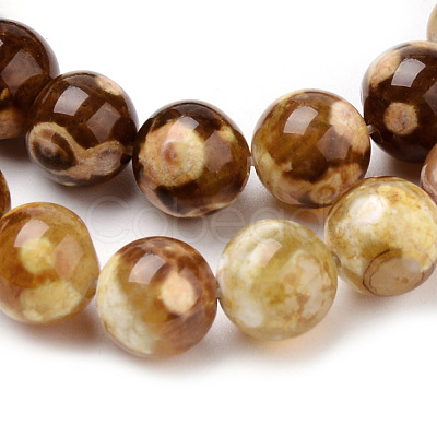 Natural Fire Crackle Agate Beads Strands G-Q462-67-8mm-1
