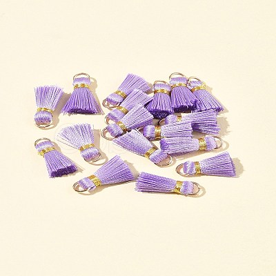 20Pcs Handmade Polycotton(Polyester Cotton) Tassel Decorations FIND-FS0003-27C-1