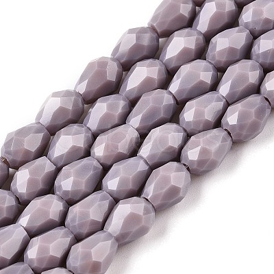 Opaque Solid Color Beads Strands EGLA-N013-P6mm-D09-1