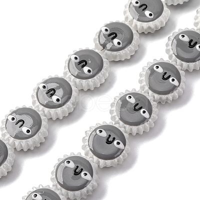 Fuuny Baking Paint Glass Enamel Beads LAMP-Q045-01A-1