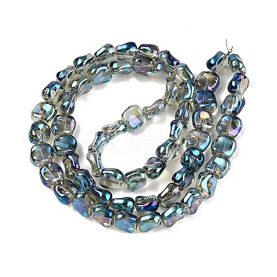 Electroplate Glass Beads Strands EGLA-N012-07T-1