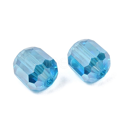 Electroplate Column Glass Beads EGLA-A043-02-AB13-1