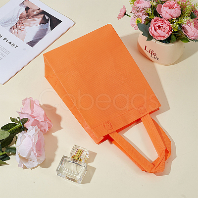 20Pcs 10 Colors Non-woven Reusable Shopping Bags with Handle ABAG-GO0001-20-1