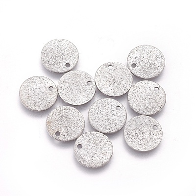 Non-Tarnish 304 Stainless Steel Charms STAS-E455-02P-12mm-1