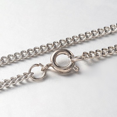 Iron Twisted Chain Necklaces NJEW-JN01046-01-1
