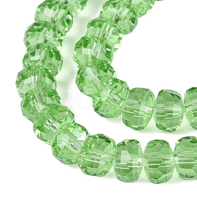 Transparent Glass Beads Strands GLAA-Q114-01A-A10-1