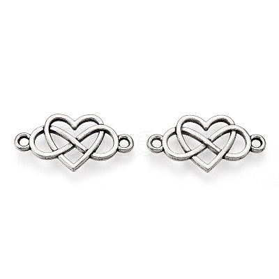 Tibetan Style Alloy Connector Charms TIBE-YWC0001-01AS-1