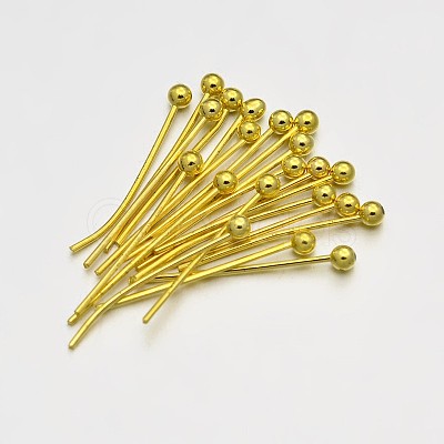 Brass Ball Head Pins KK-E647-19G-30mm-1