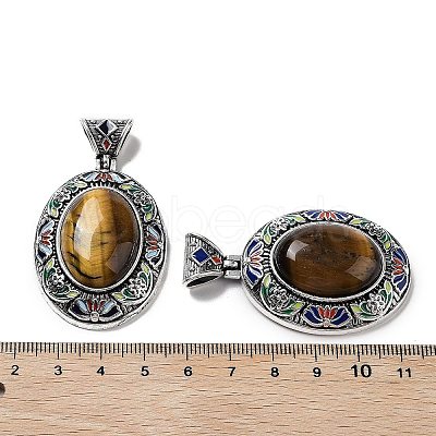 Natural Tiger Eye Pendants FIND-A041-01AS-03-1
