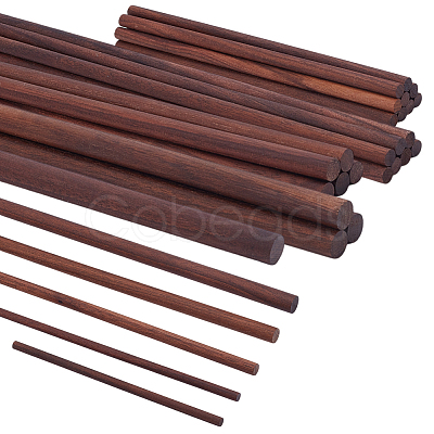 30Pcs 5 Styles Walnut Craft Sticks FIND-OC0013-49-1