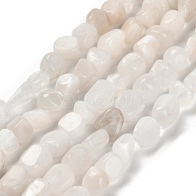Natural Rainbow Moonstone Beads Strands G-P497-01E-69A-1