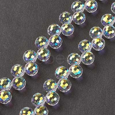 Transparent Glass Beads Strands GLAA-G096-01D-1