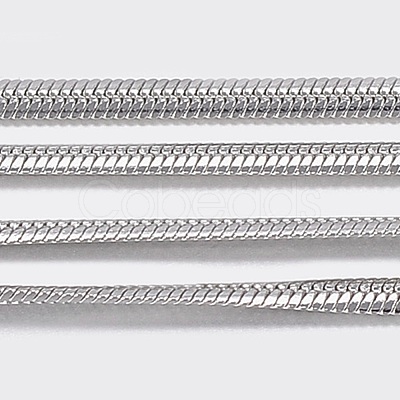 Tarnish Resistant 304 Stainless Steel Flat Snake Chains CHS-K007-10A-1