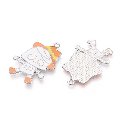 Halloween Theme Alloy Enamel Pendants ENAM-T022-54P-10-1