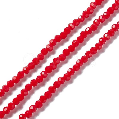 Faceted(32 Facets) Glass Beads Strands EGLA-J042-35A-05-1