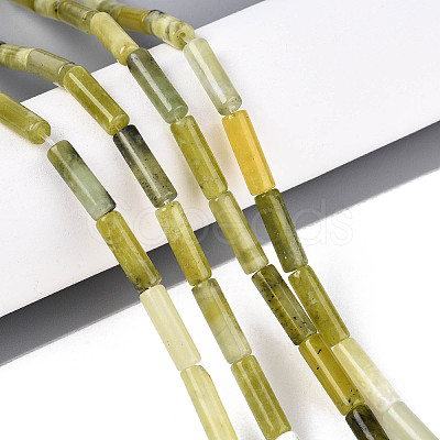 Natural Xiuyan Jade Beads Strands G-T141-73-1