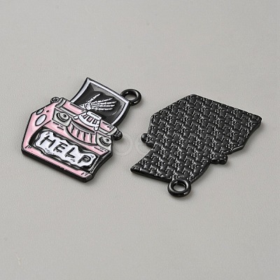 Zinc Alloy Enamel Pendants ENAM-CJC0021-20B-1