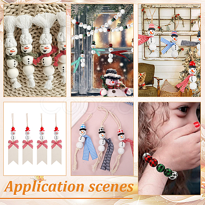 108Pcs 9 Styles Schima Wood Beads WOOD-AR0001-51-1