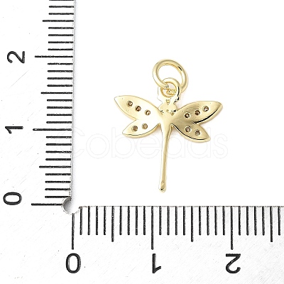 Brass Micro Pave Cubic Zirconia Pendants KK-D357-07B-G-1